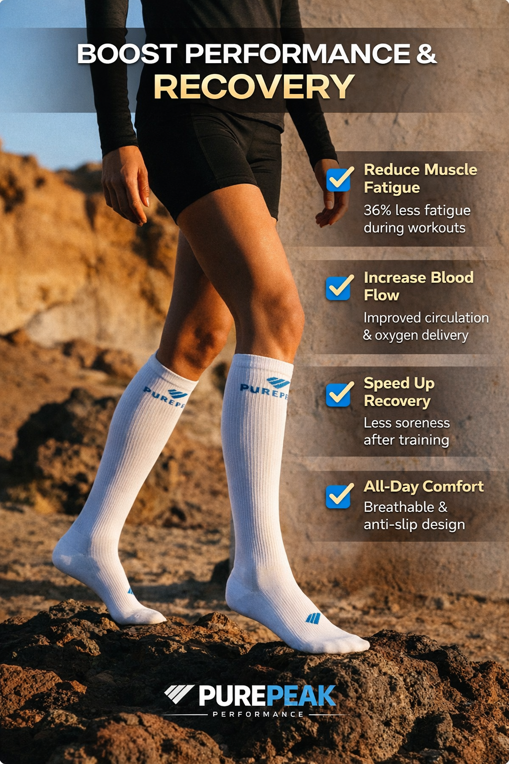 PURE SPRINT |  PERFORMANCE COMPRESSION SOCKS
